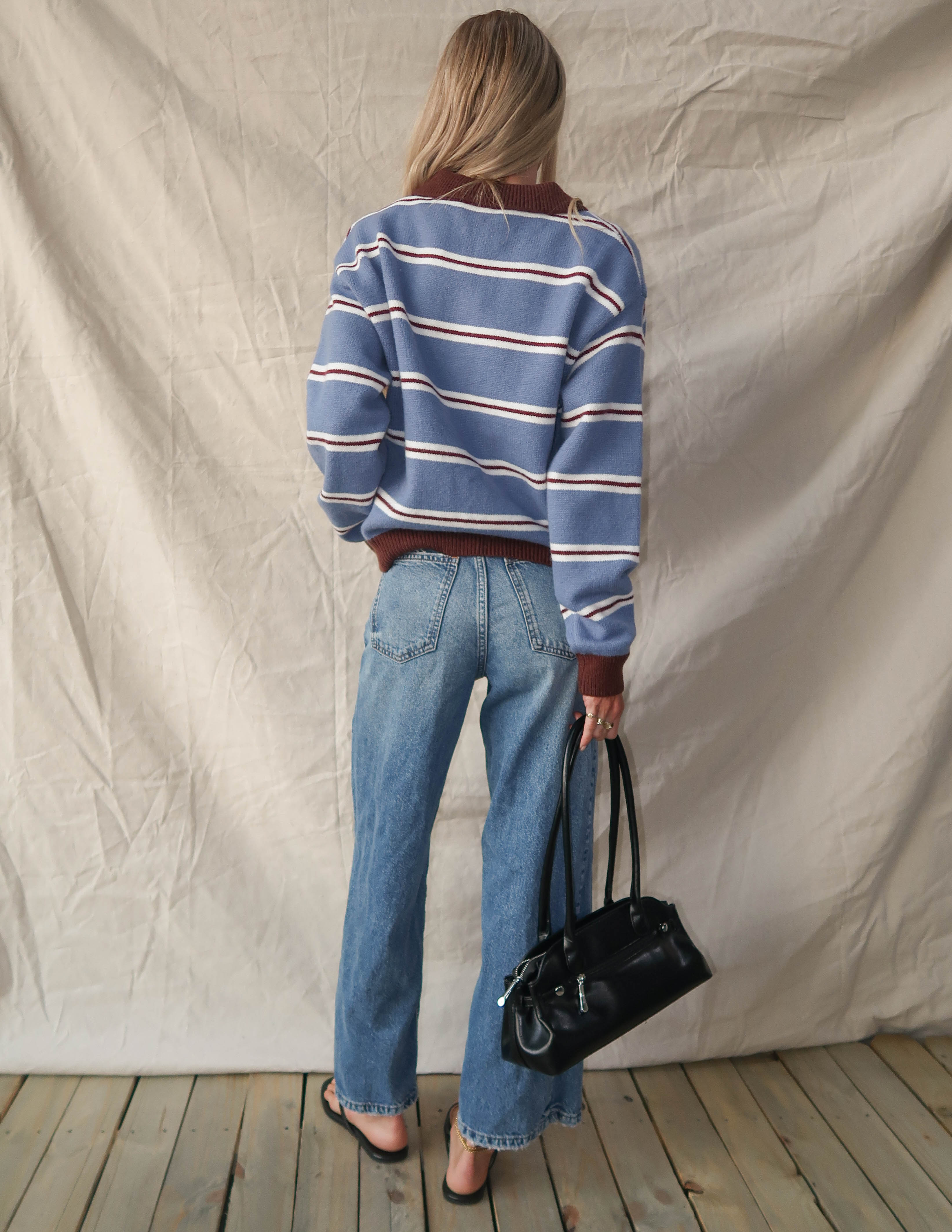 Blue Ridge Stripe Quarter Zip