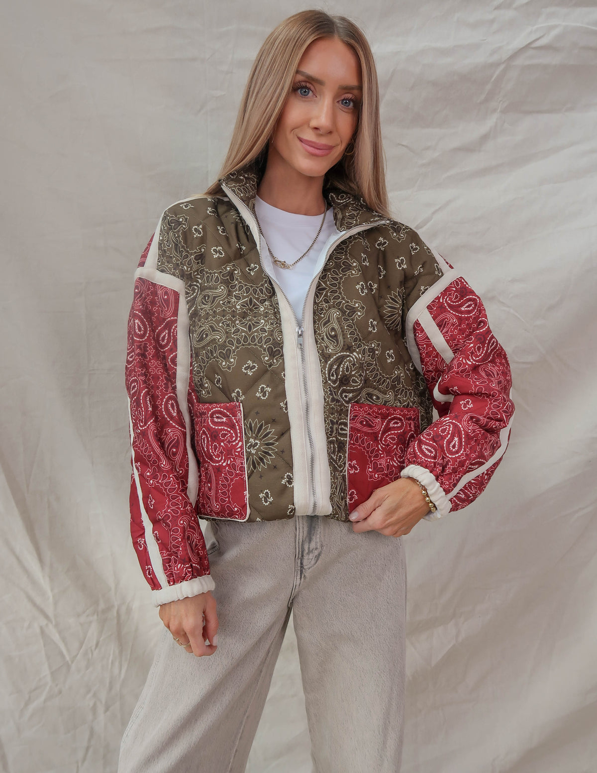 Bandana Bliss Quilted Jacket