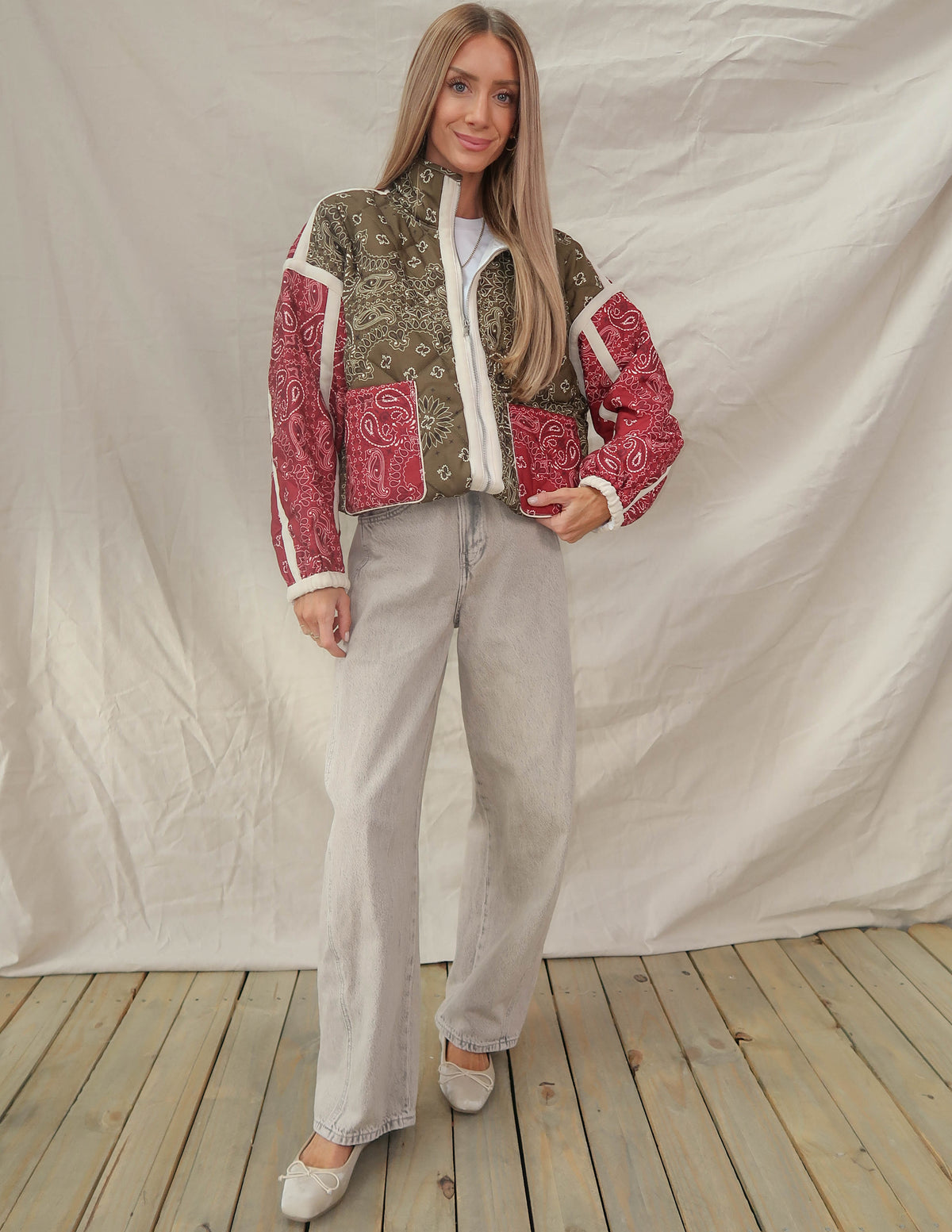 Bandana Bliss Quilted Jacket
