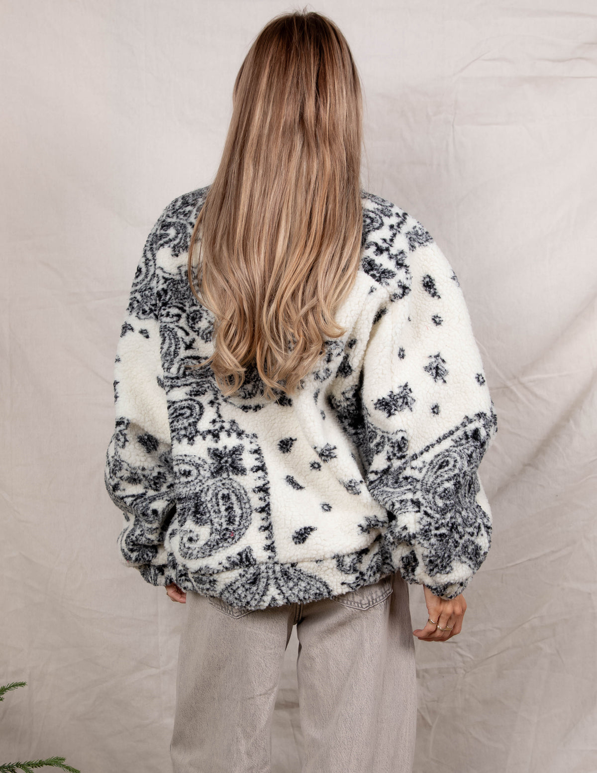 Willow Paisley Sherpa Jacket