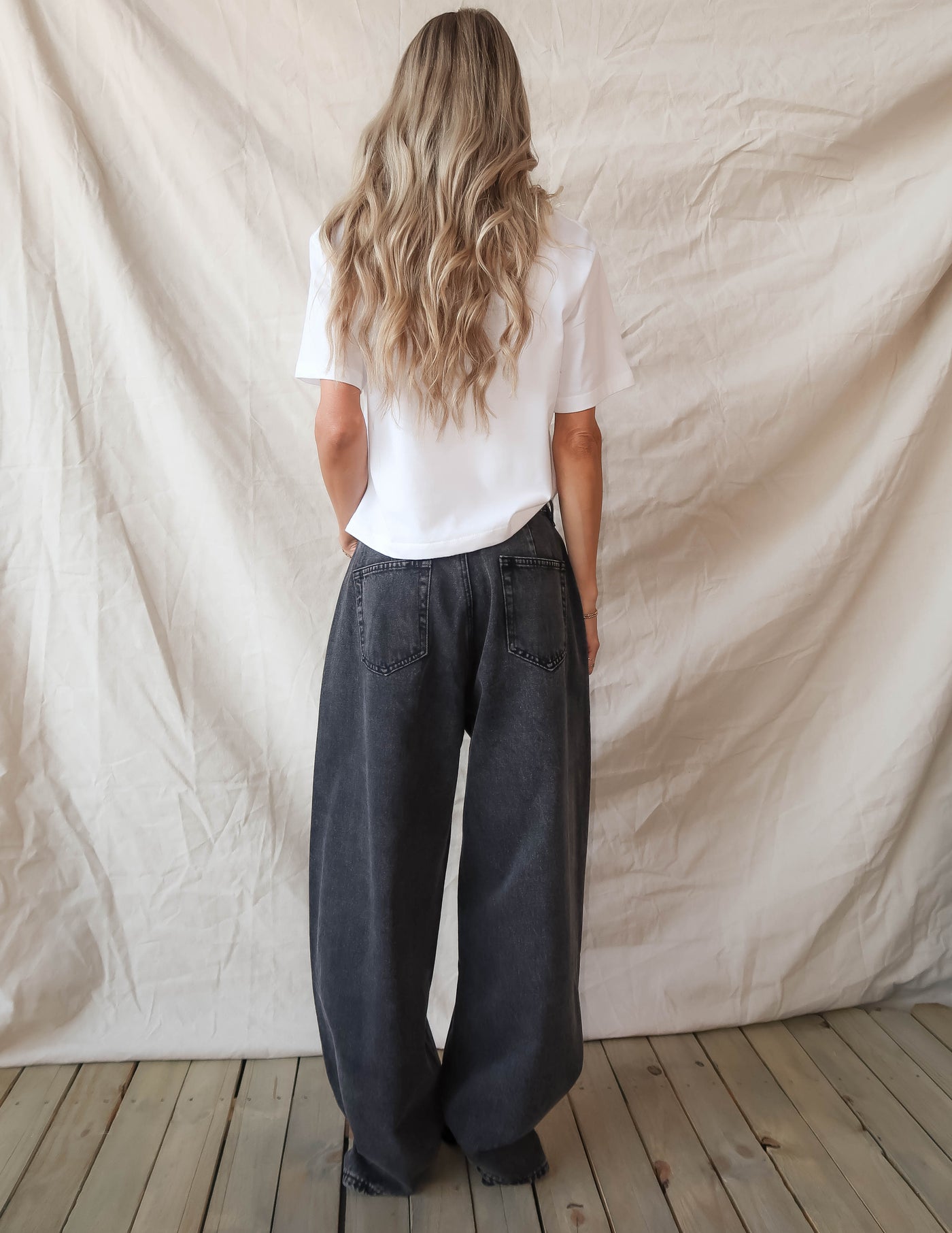 Blackout Barrel Leg Jeans