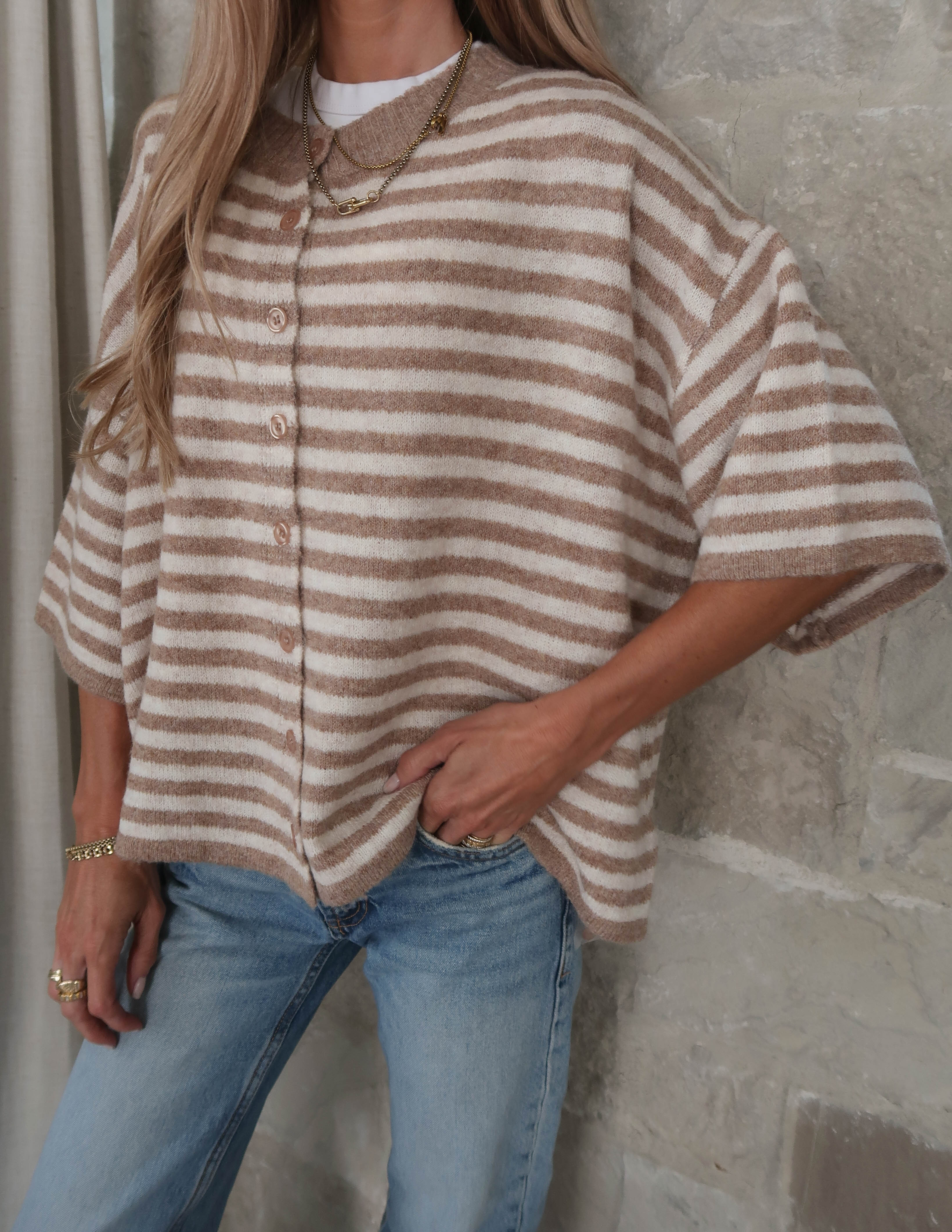 Jane Striped Cardigan