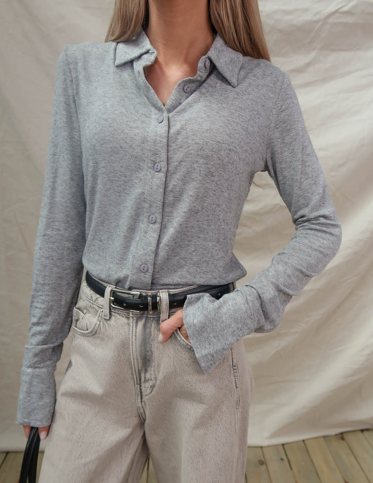 Elena Long Sleeve Henley Top