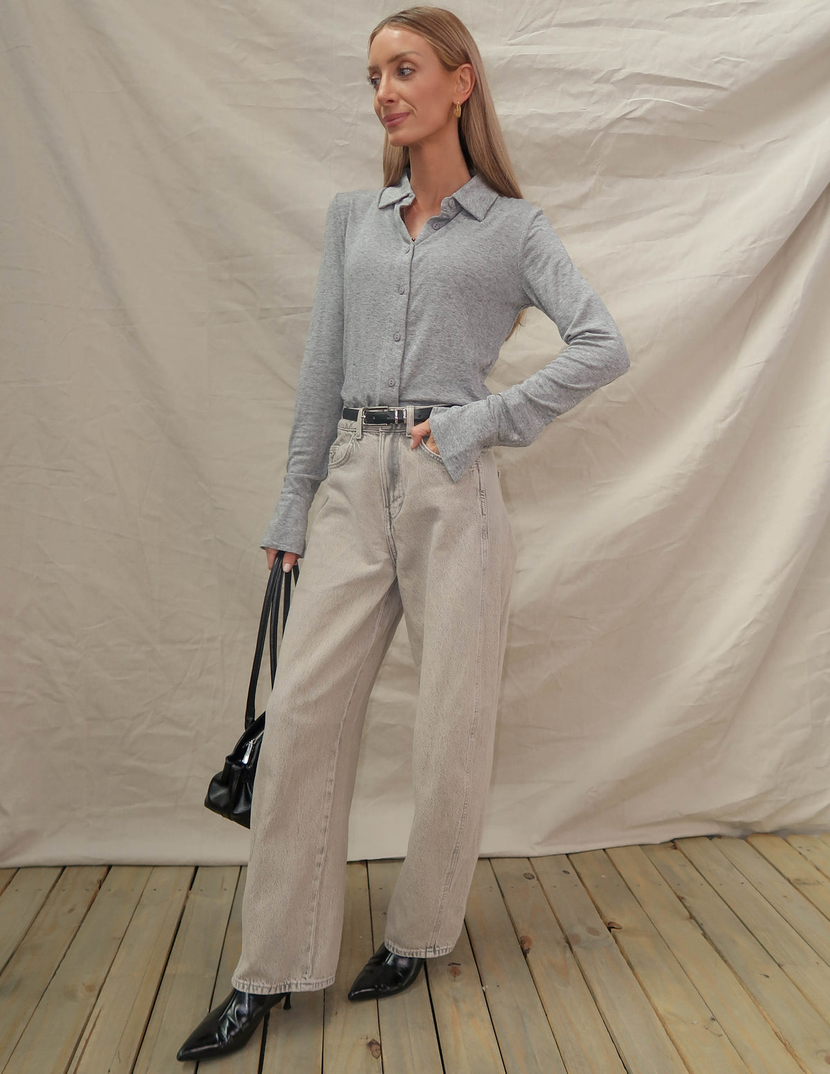 Elena Long Sleeve Henley Top