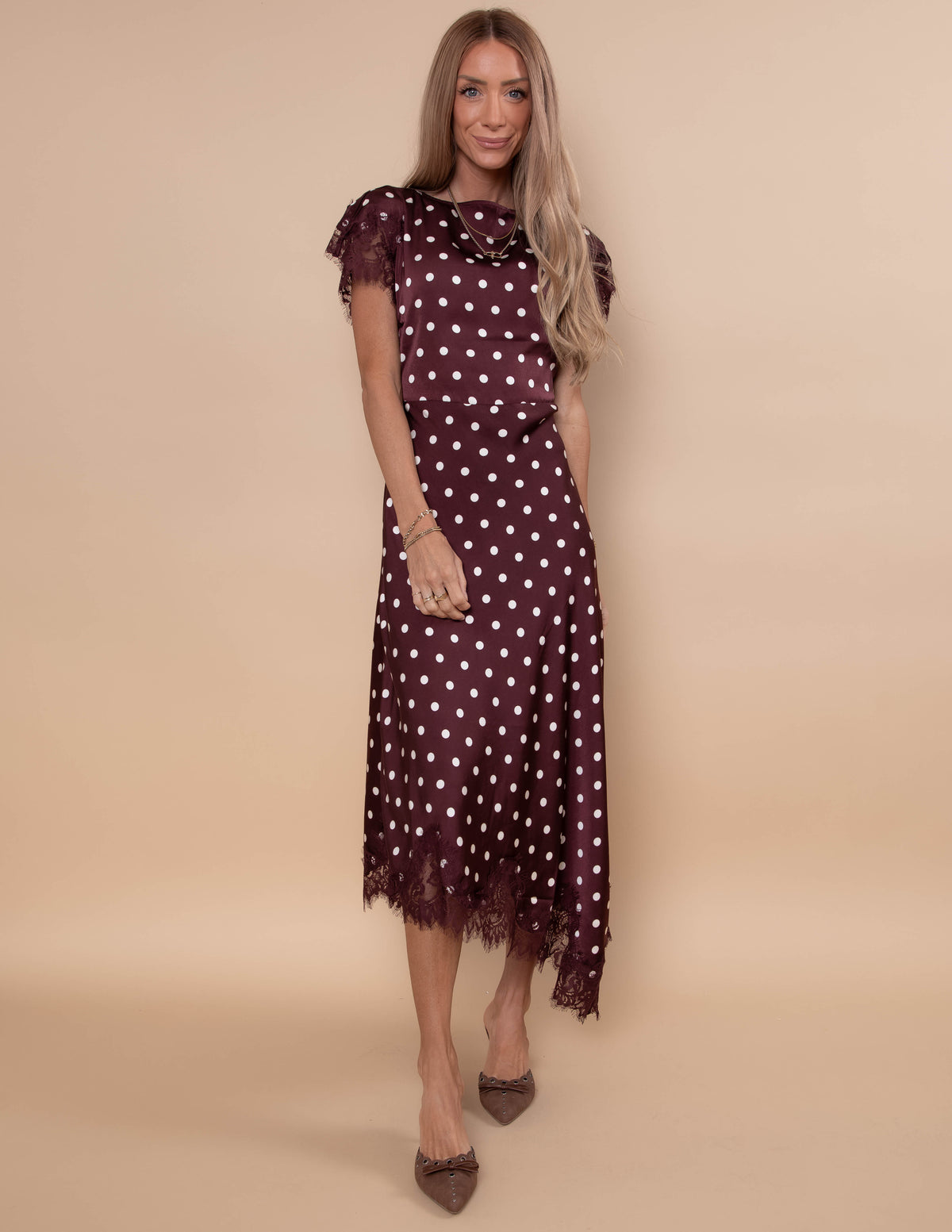 Gemma Polka Dot Midi Dress