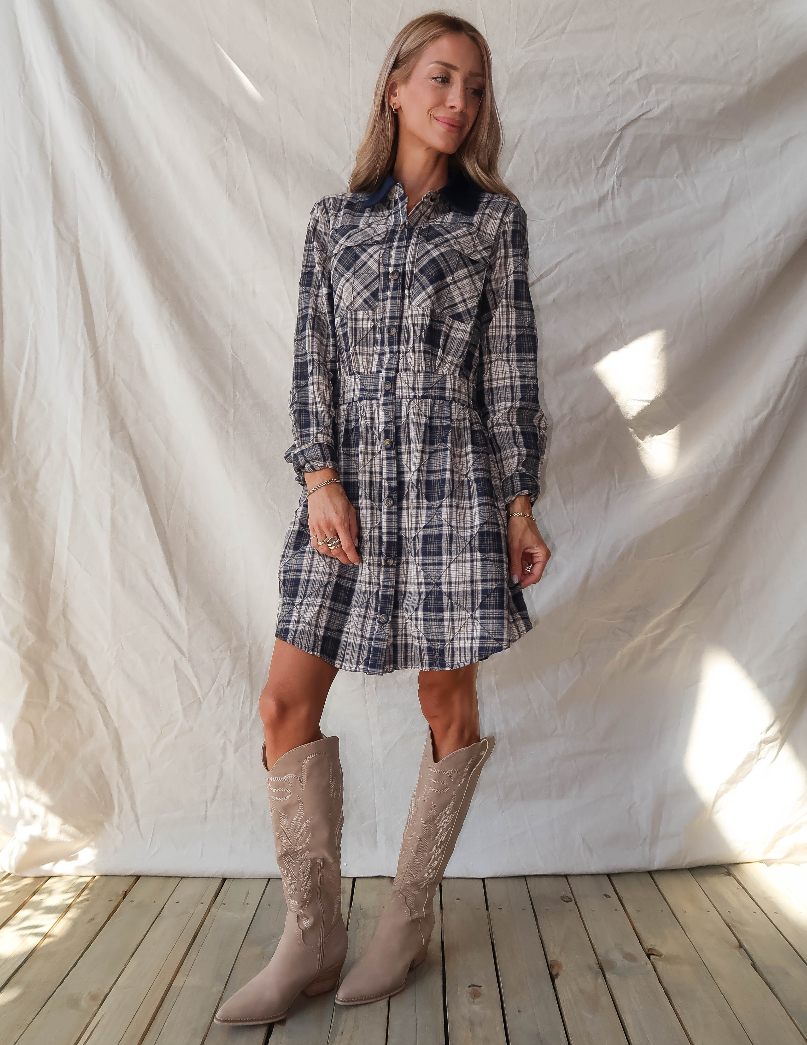 Alessia Plaid Dress