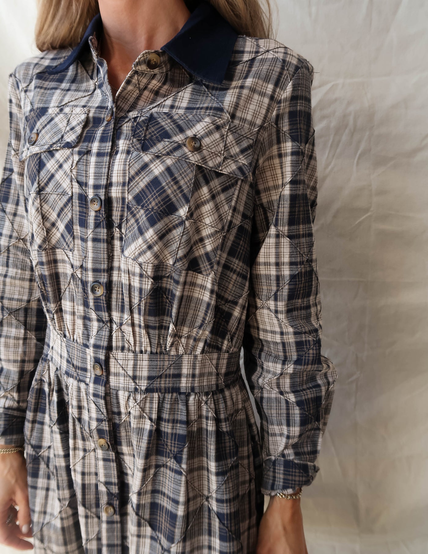 Alessia Plaid Dress