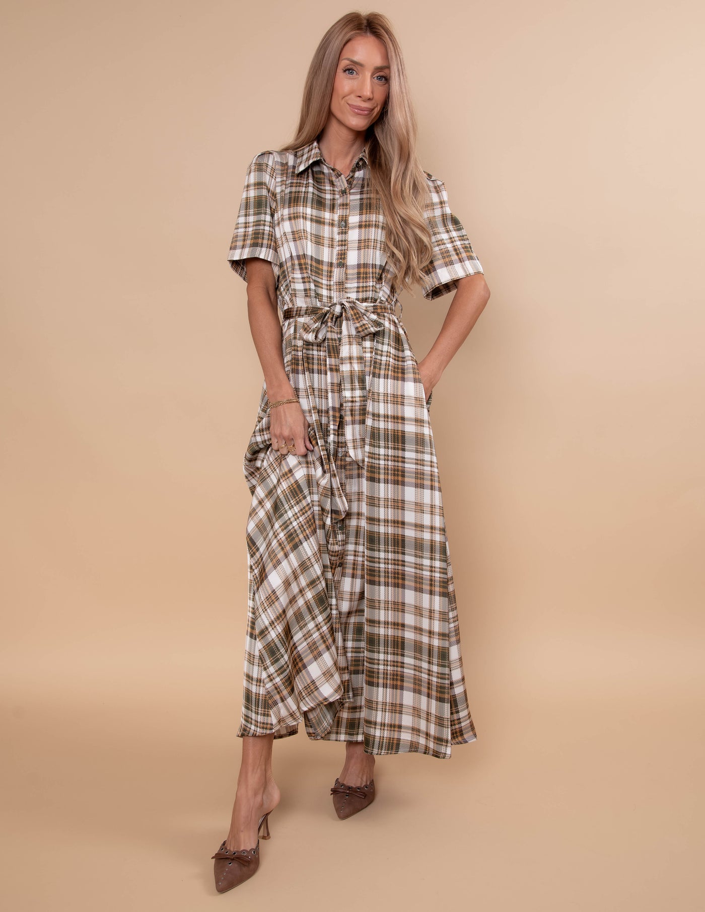 Valeria Plaid Dress