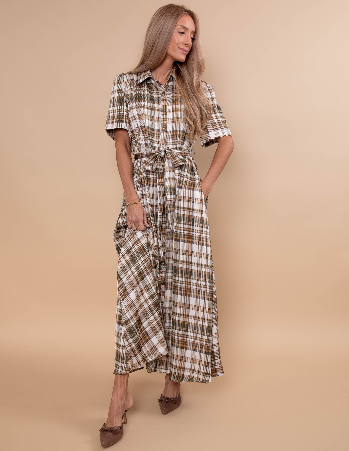 Valeria Plaid Dress