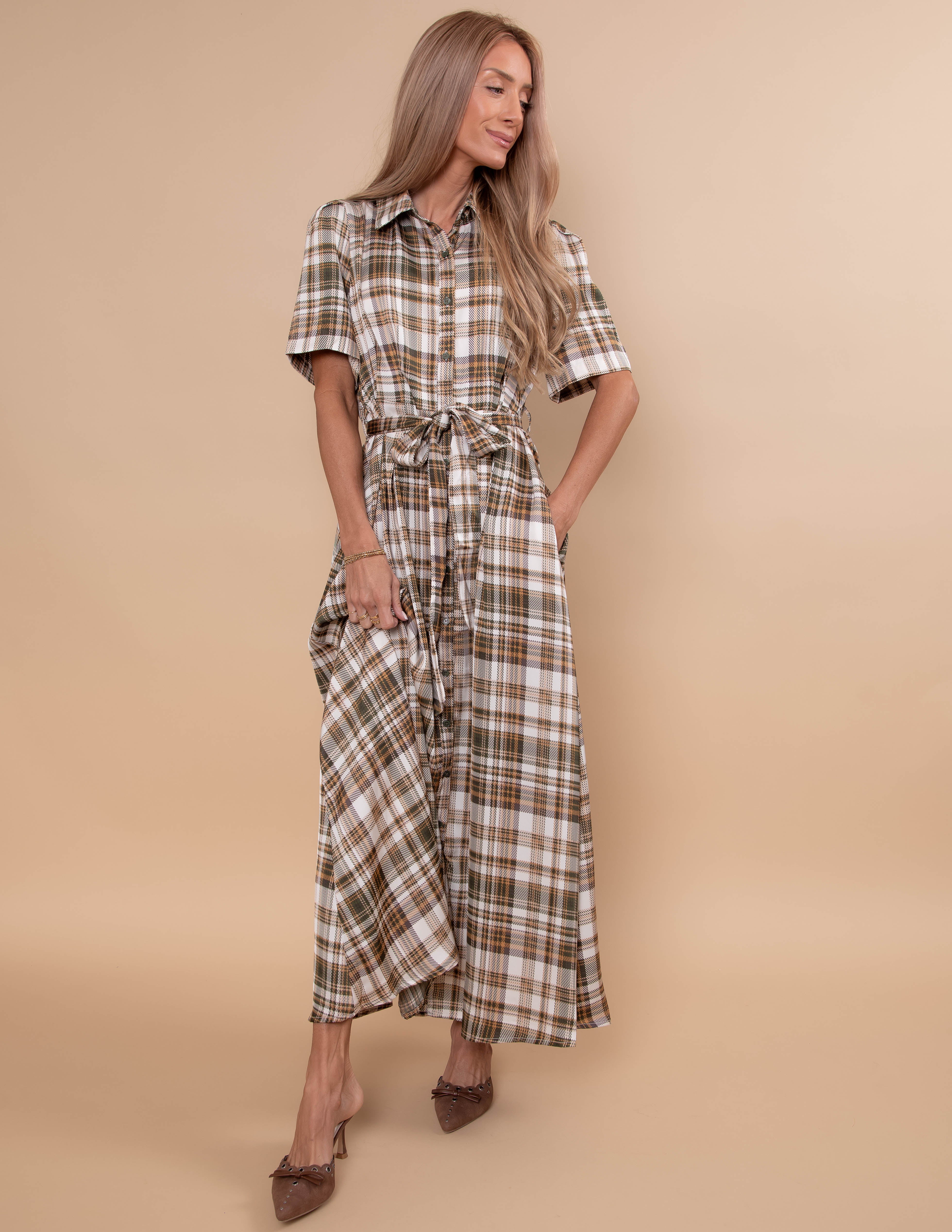 Valeria Plaid Dress