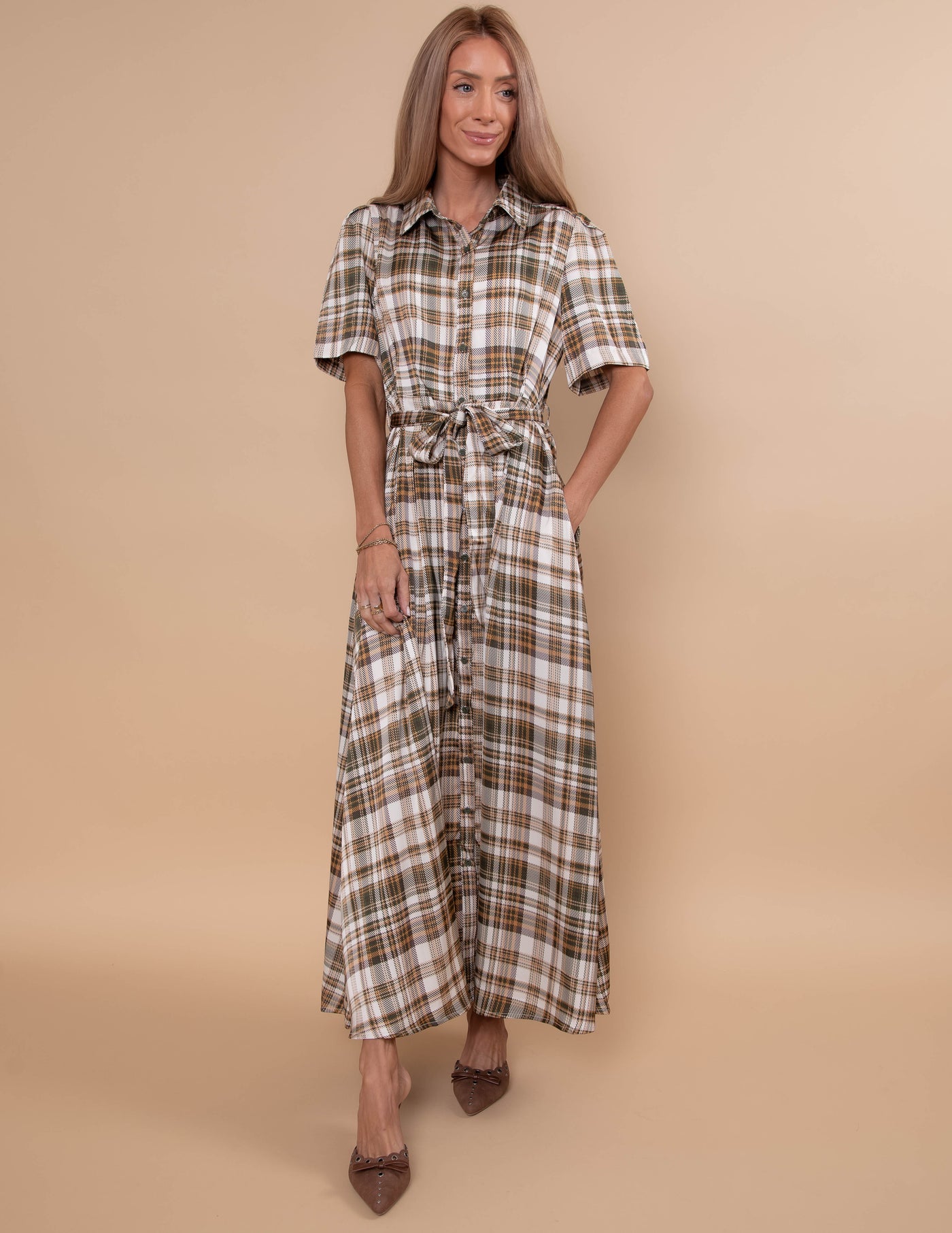 Valeria Plaid Dress