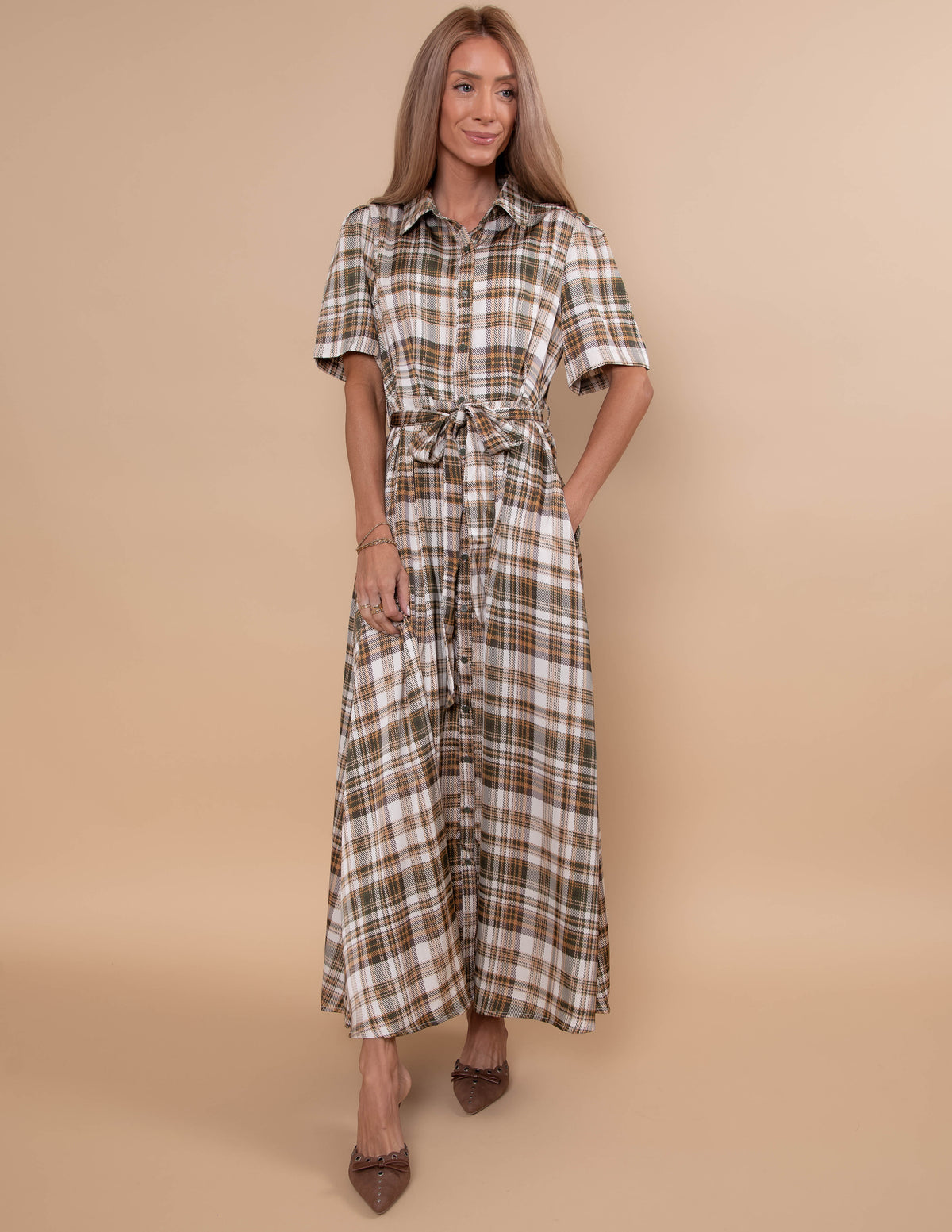Valeria Plaid Dress