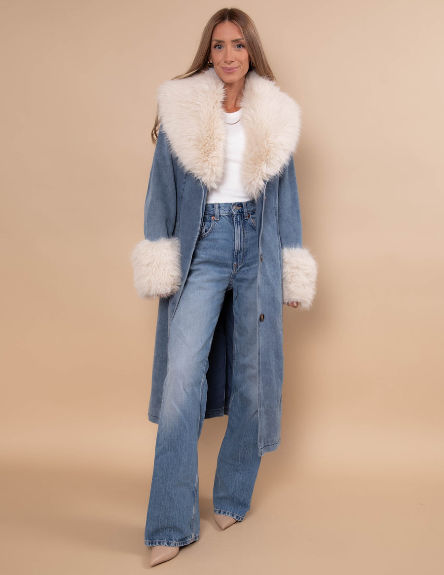Winter Wanderlust Denim Coat