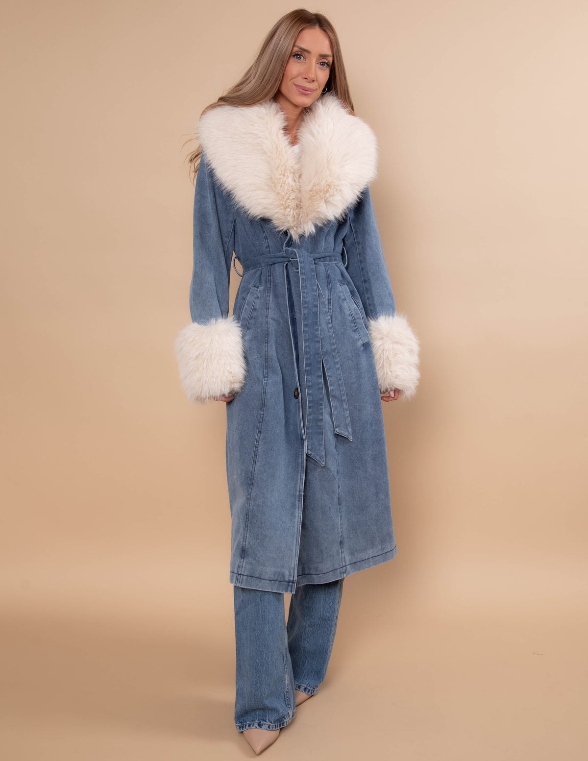 Winter Wanderlust Denim Coat