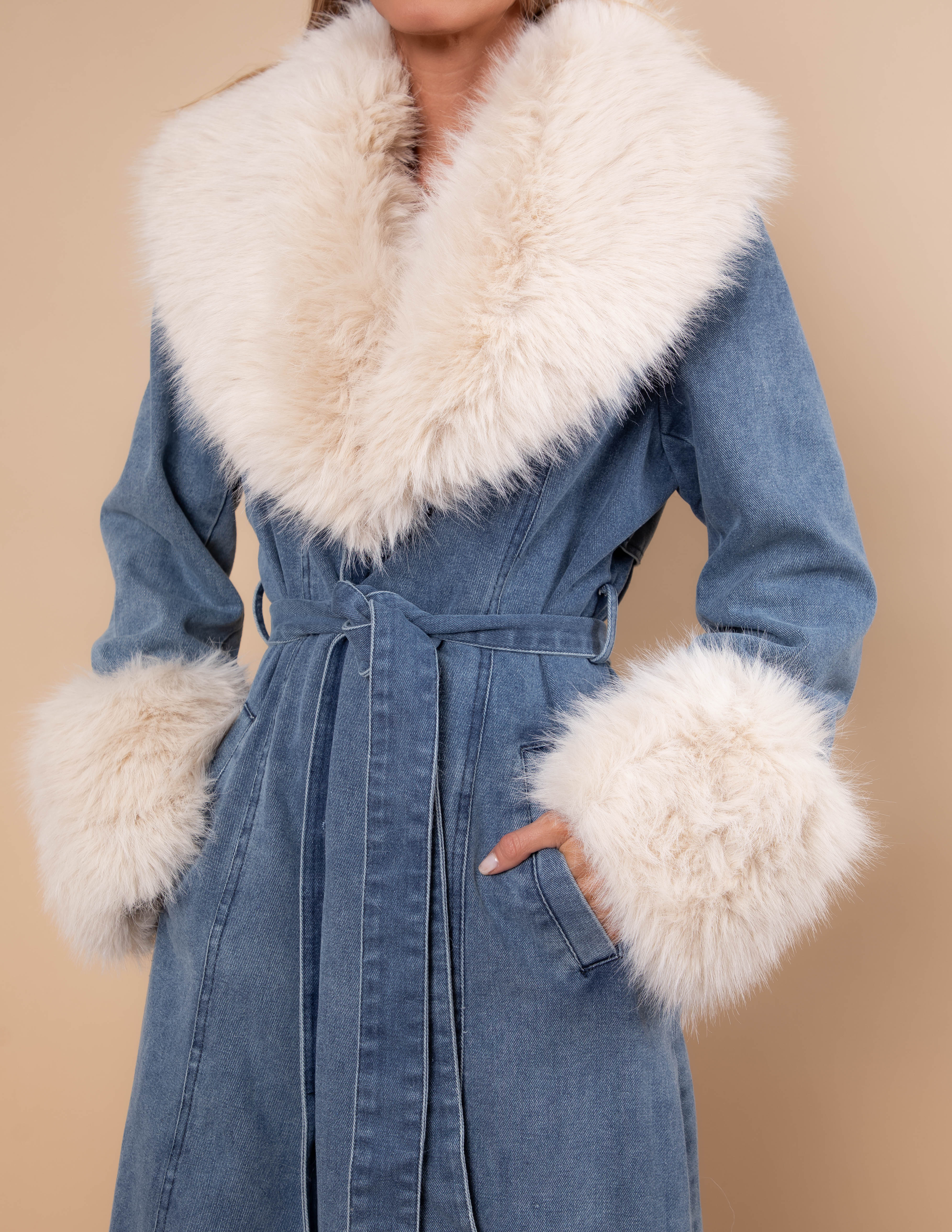 Winter Wanderlust Denim Coat