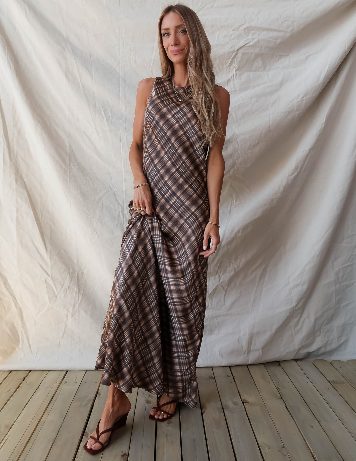 Milan Plaid Dress
