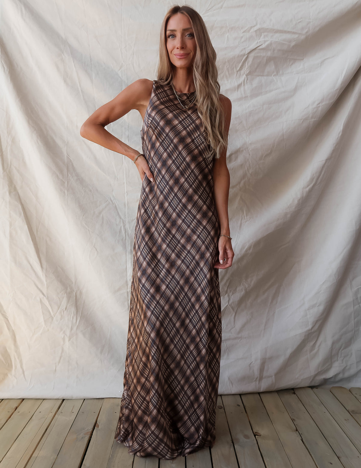 Milan Plaid Dress