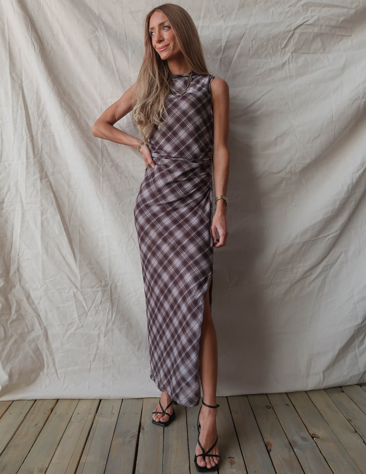 Romy Plaid Dress