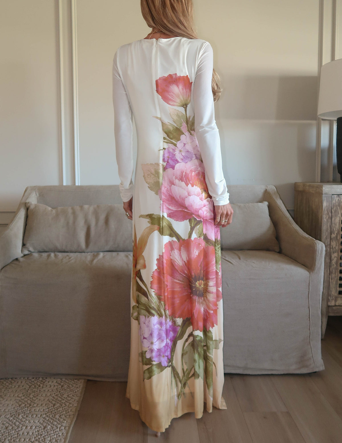 Gardenia Floral Maxi Dress