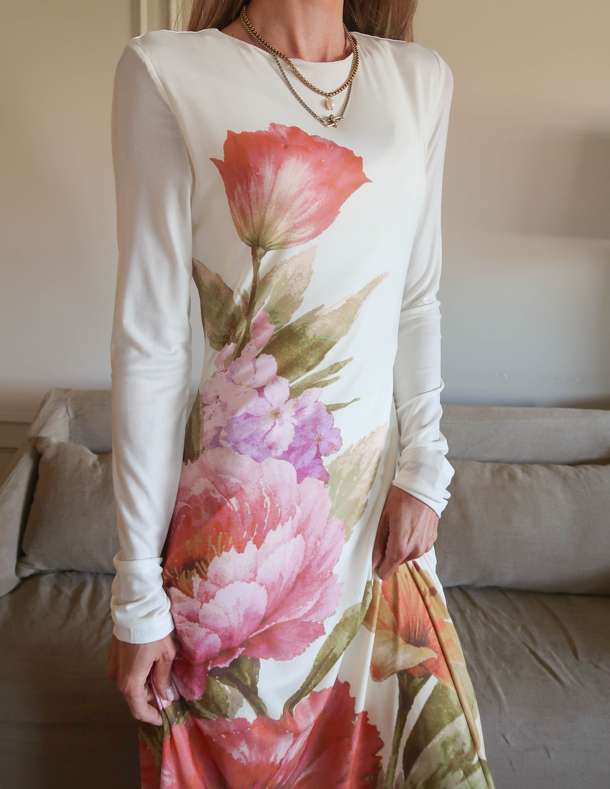 Gardenia Floral Maxi Dress