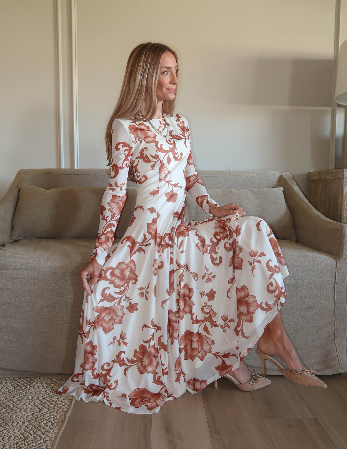 Soleil Garden Midi Dress