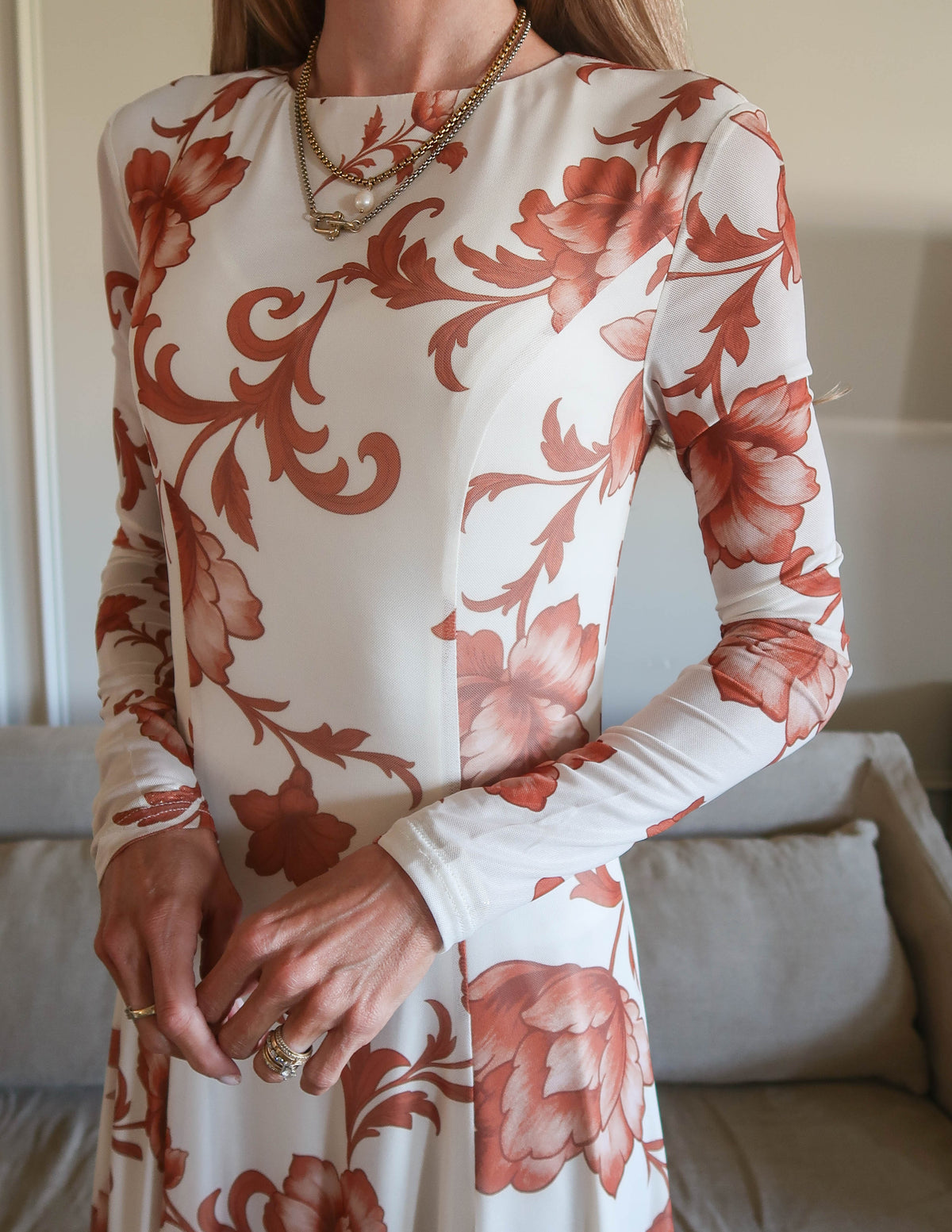 Soleil Garden Midi Dress