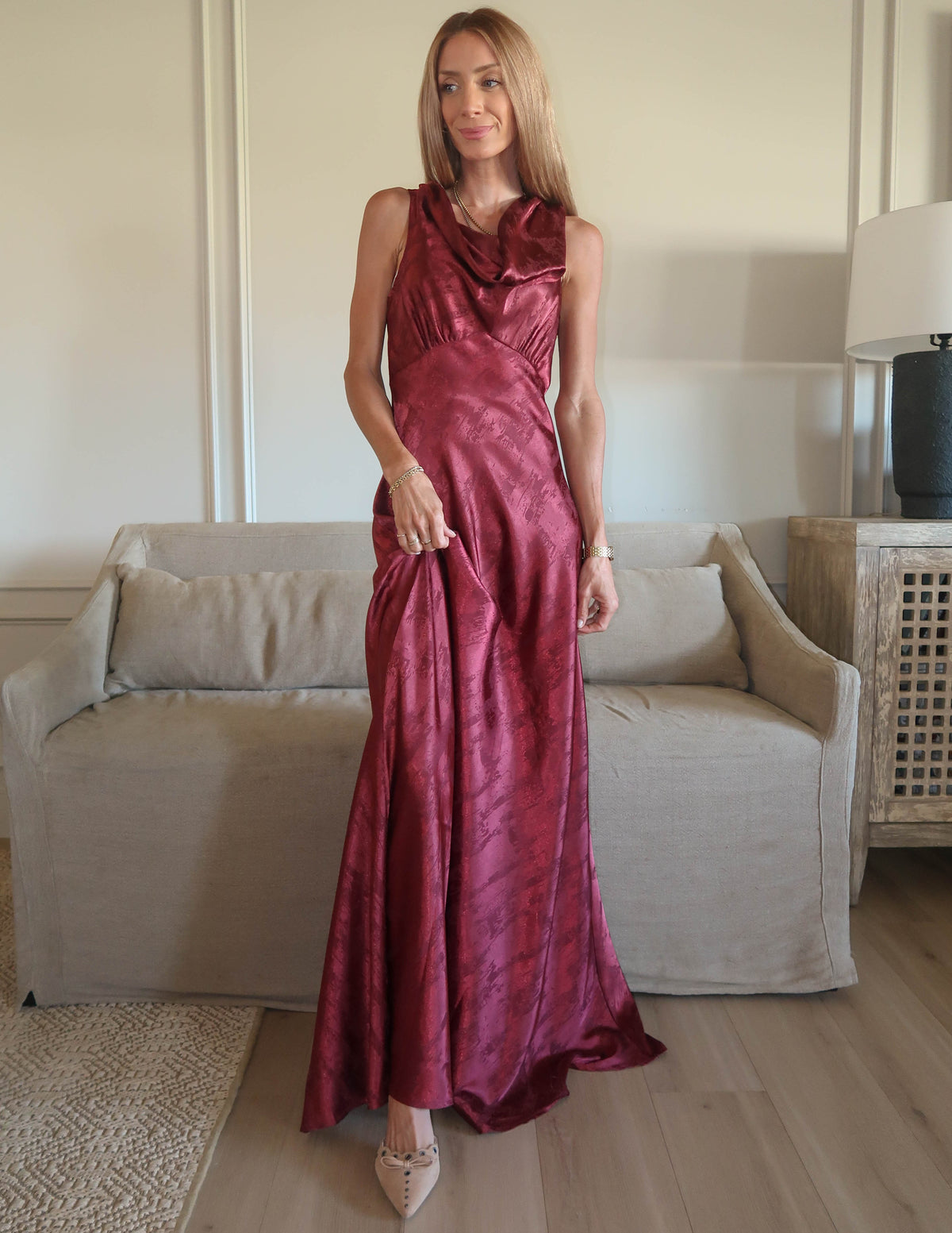 Maribel Satin Dress