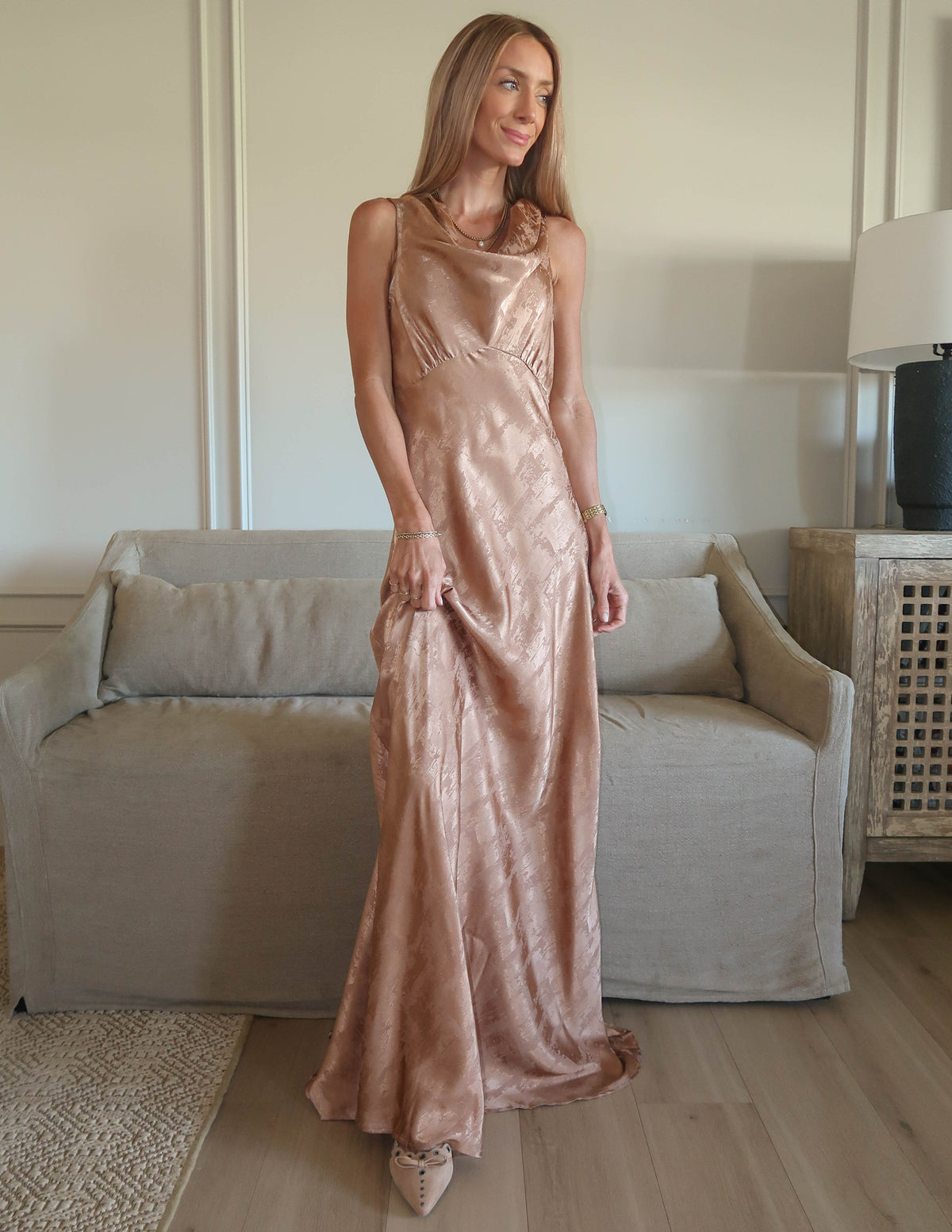 Maribel Satin Dress