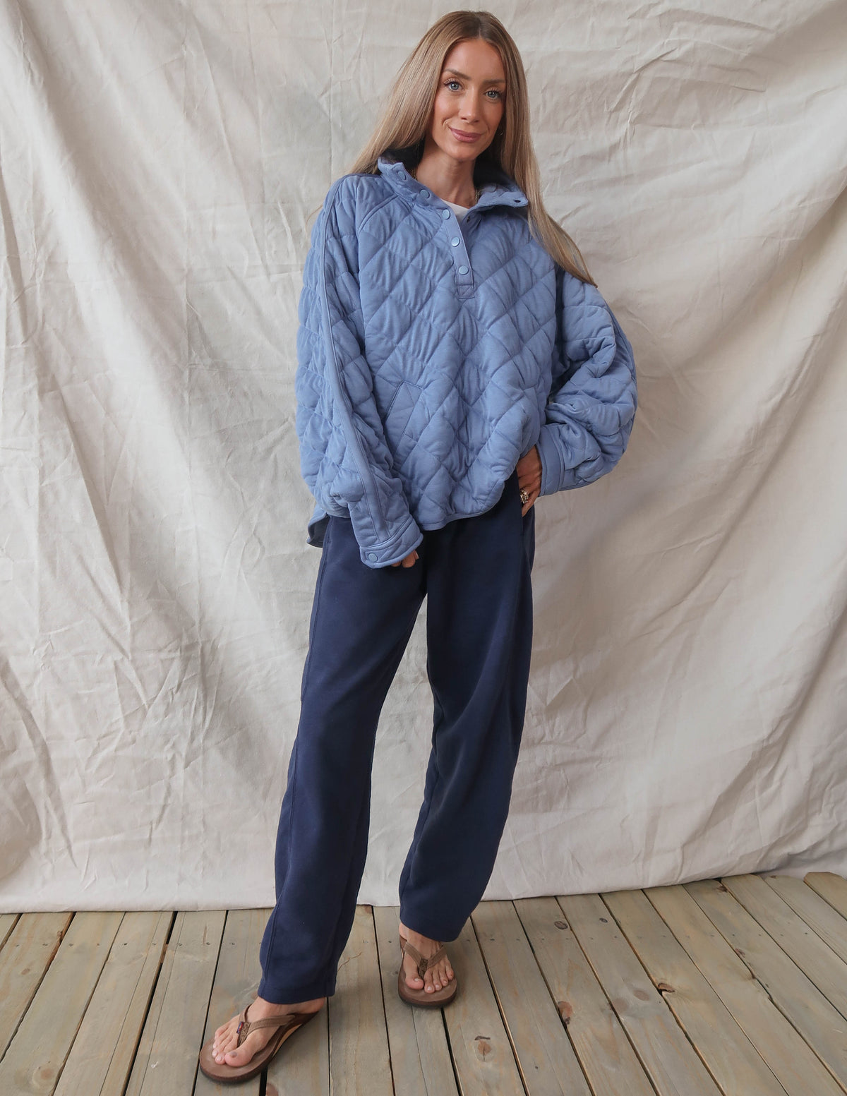 Livia Quilted Pullover