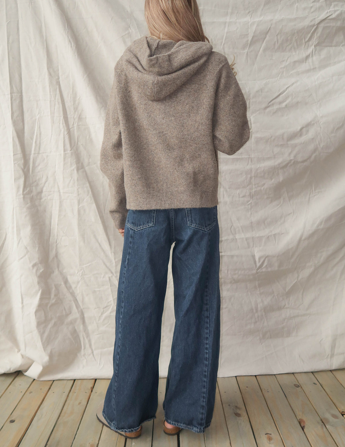 Arden Heathered Knit Hoodie