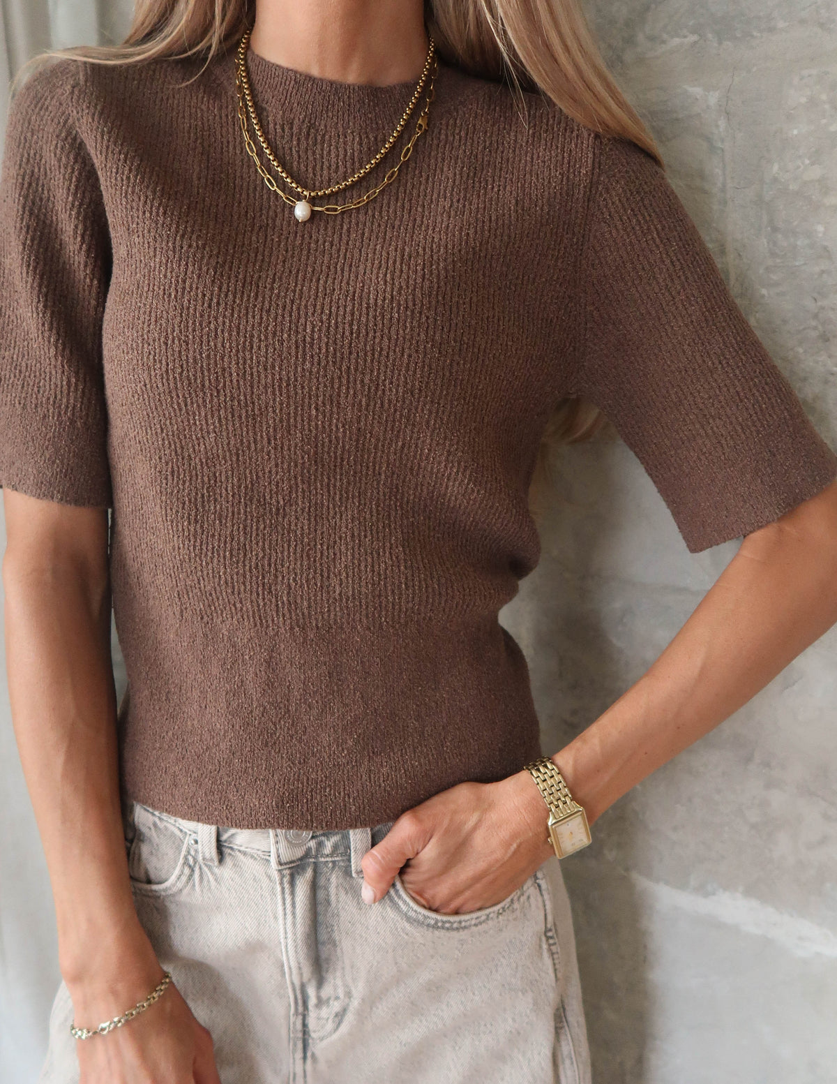 Camille Ribbed Top