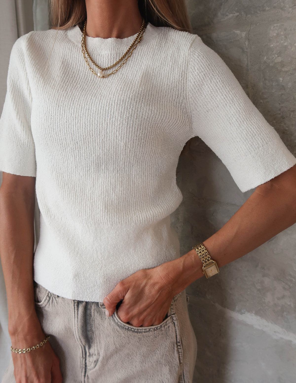 Camille Ribbed Top