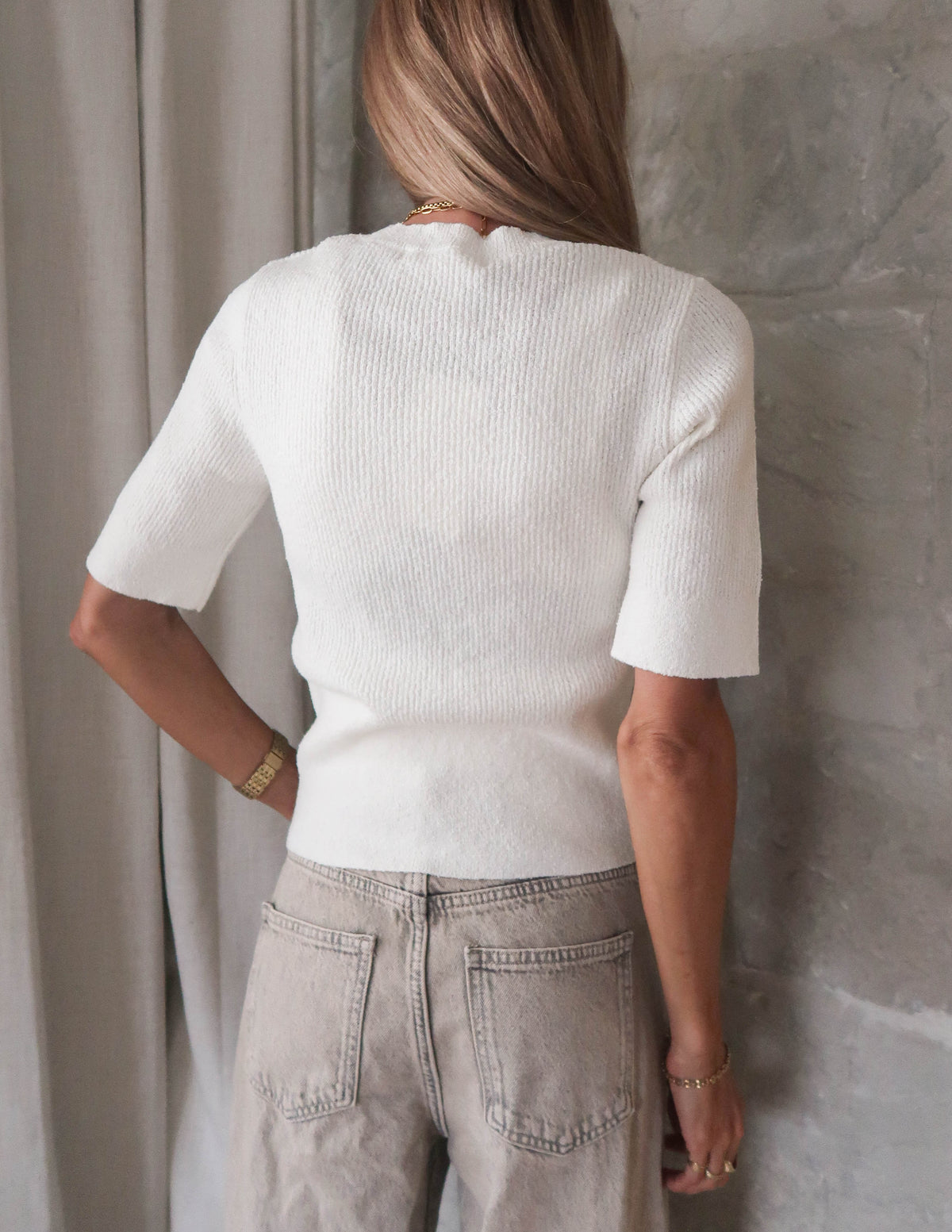 Camille Ribbed Top