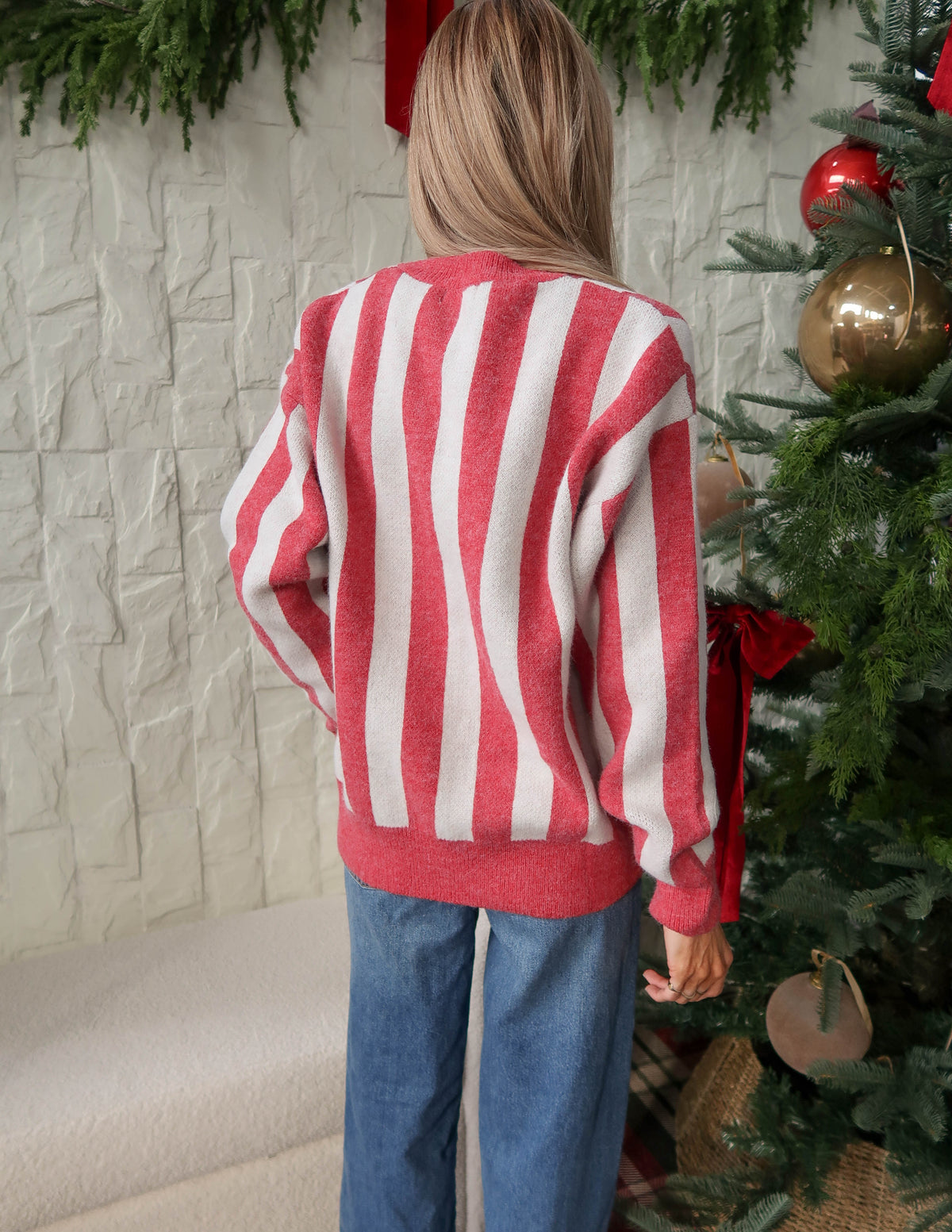 Christmas Tree Jacquard Sweater