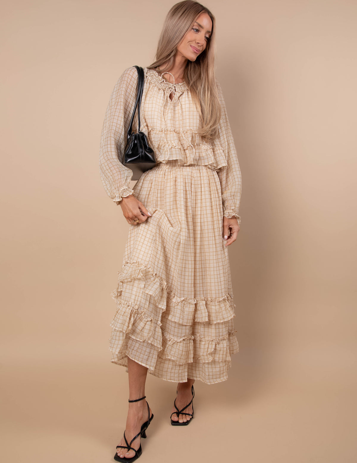 Willow Plaid Ruffle Skirt