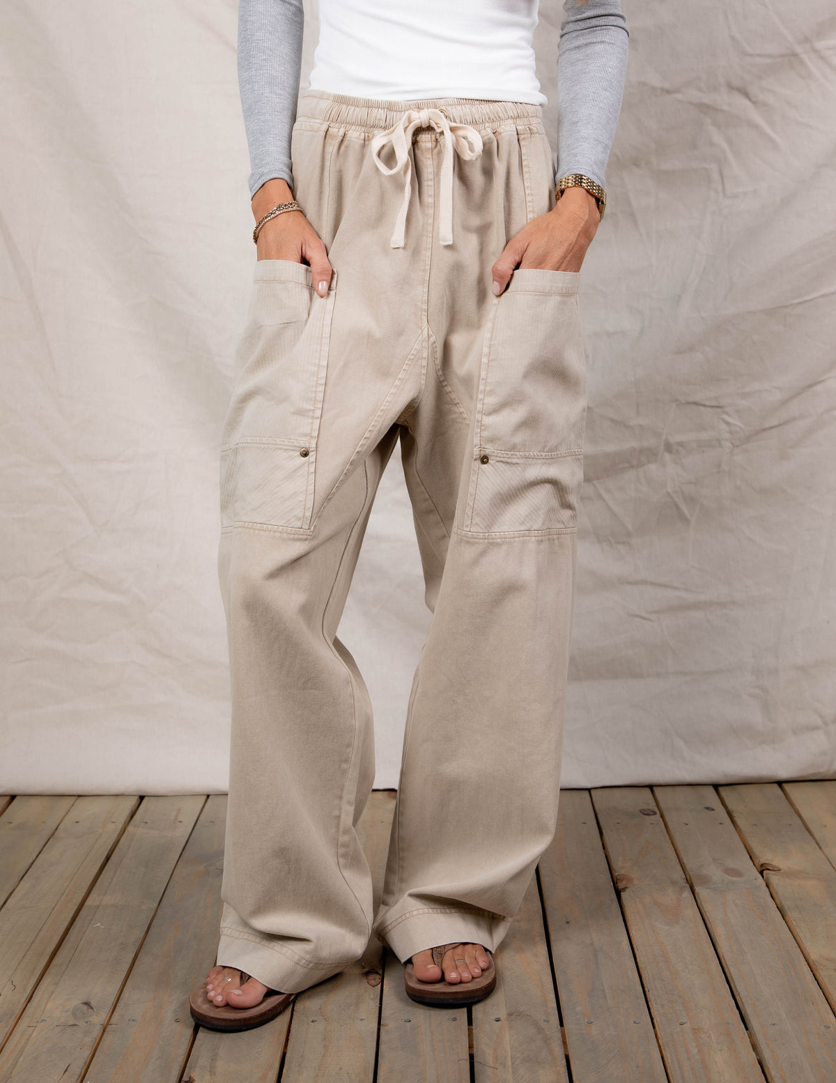 Soft Dune Drawstring Pants
