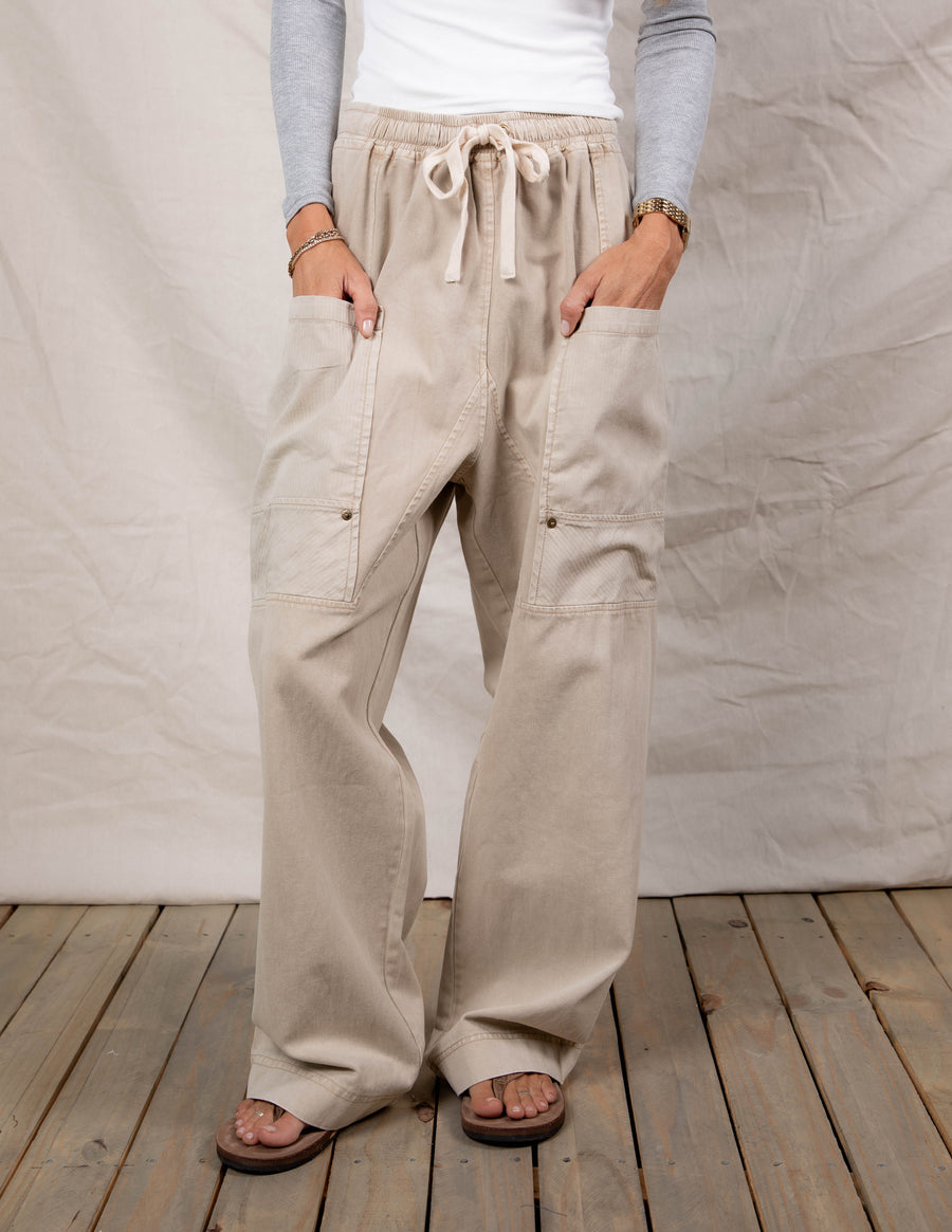 Soft Dune Drawstring Pants