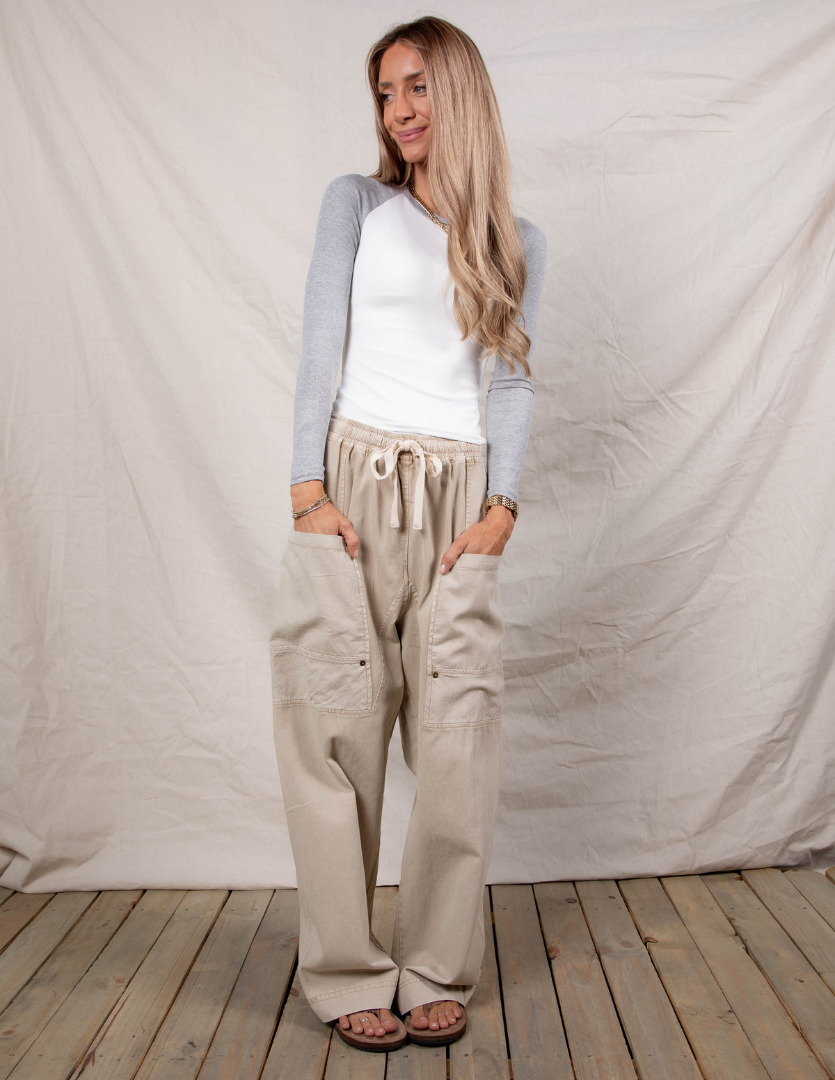 Soft Dune Drawstring Pants
