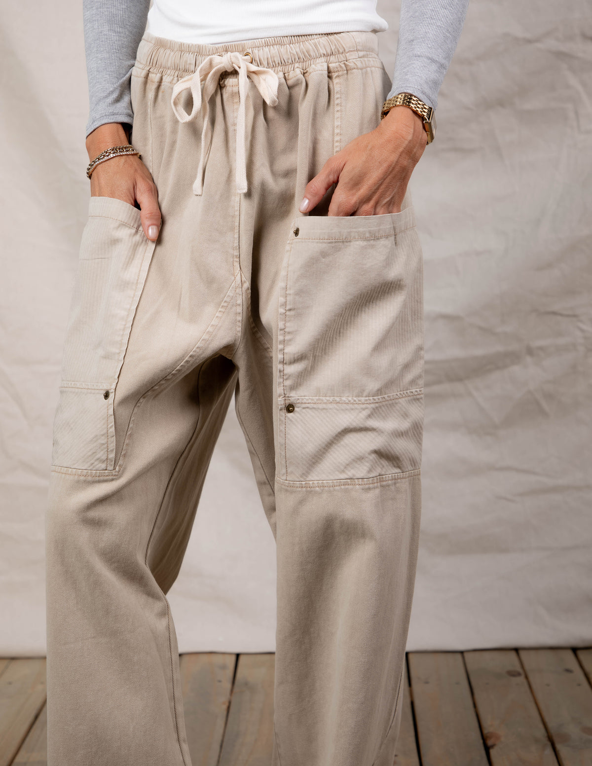 Soft Dune Drawstring Pants