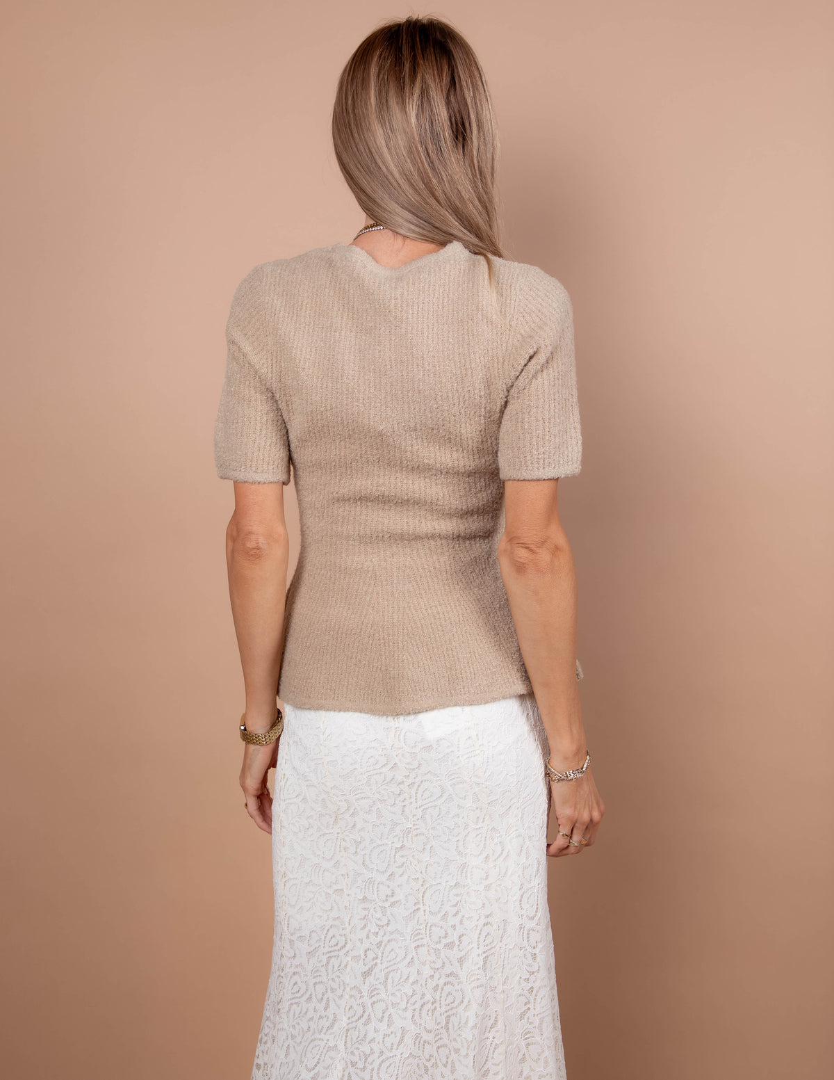Marlowe Textured Peplum Top
