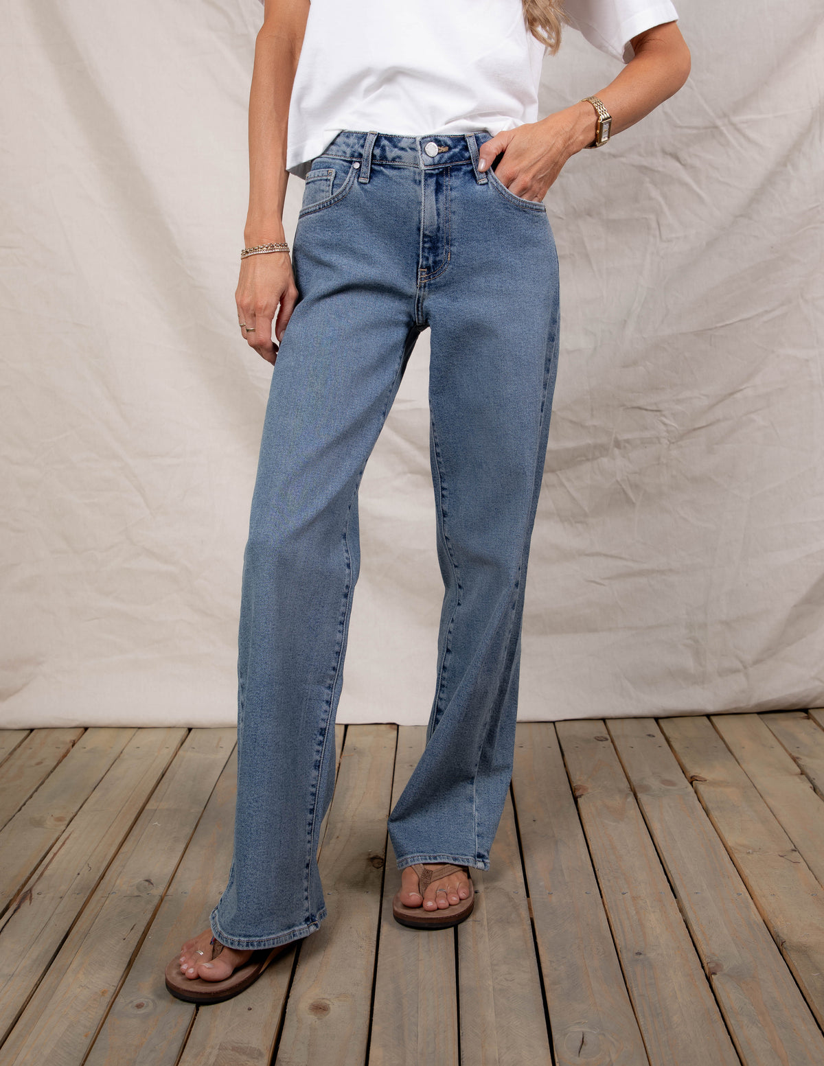 Uptown Edge Straight Jeans