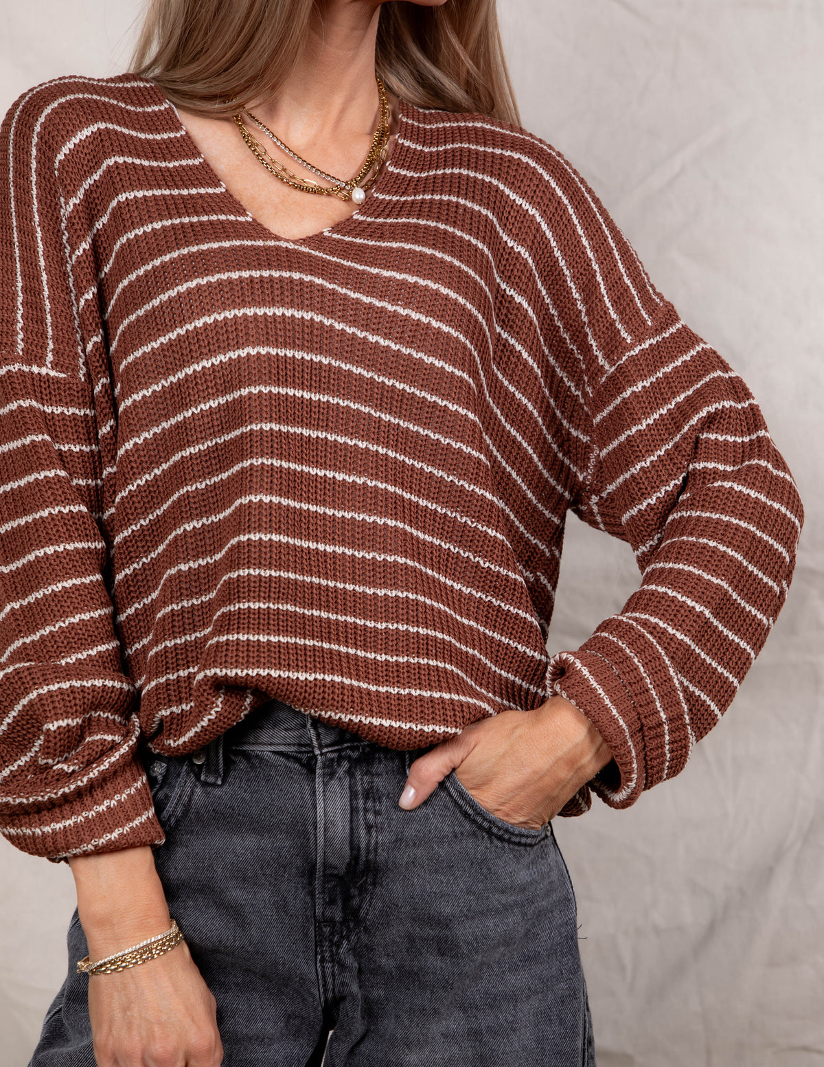 Faye Striped Sweater