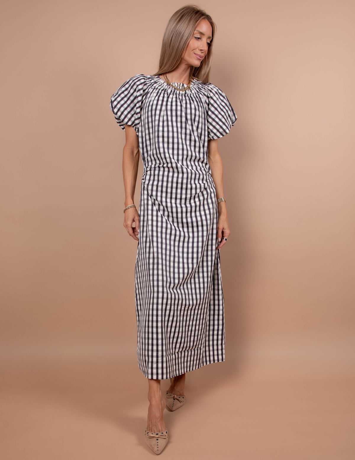 Joselyne Gingham Dress