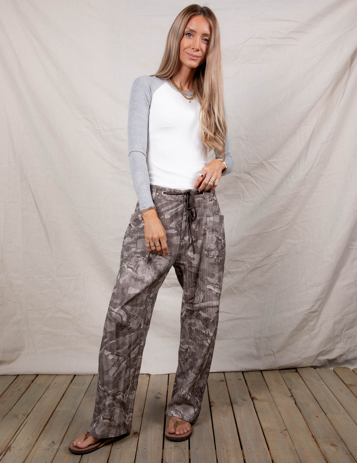 Federica Camp Barrel Pants