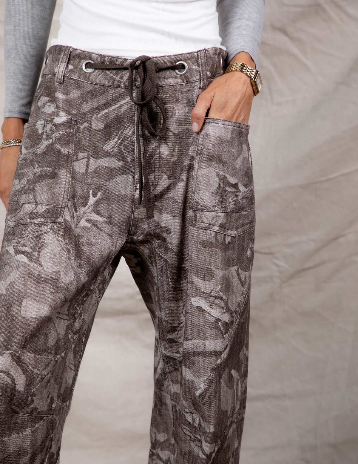Federica Camp Barrel Pants
