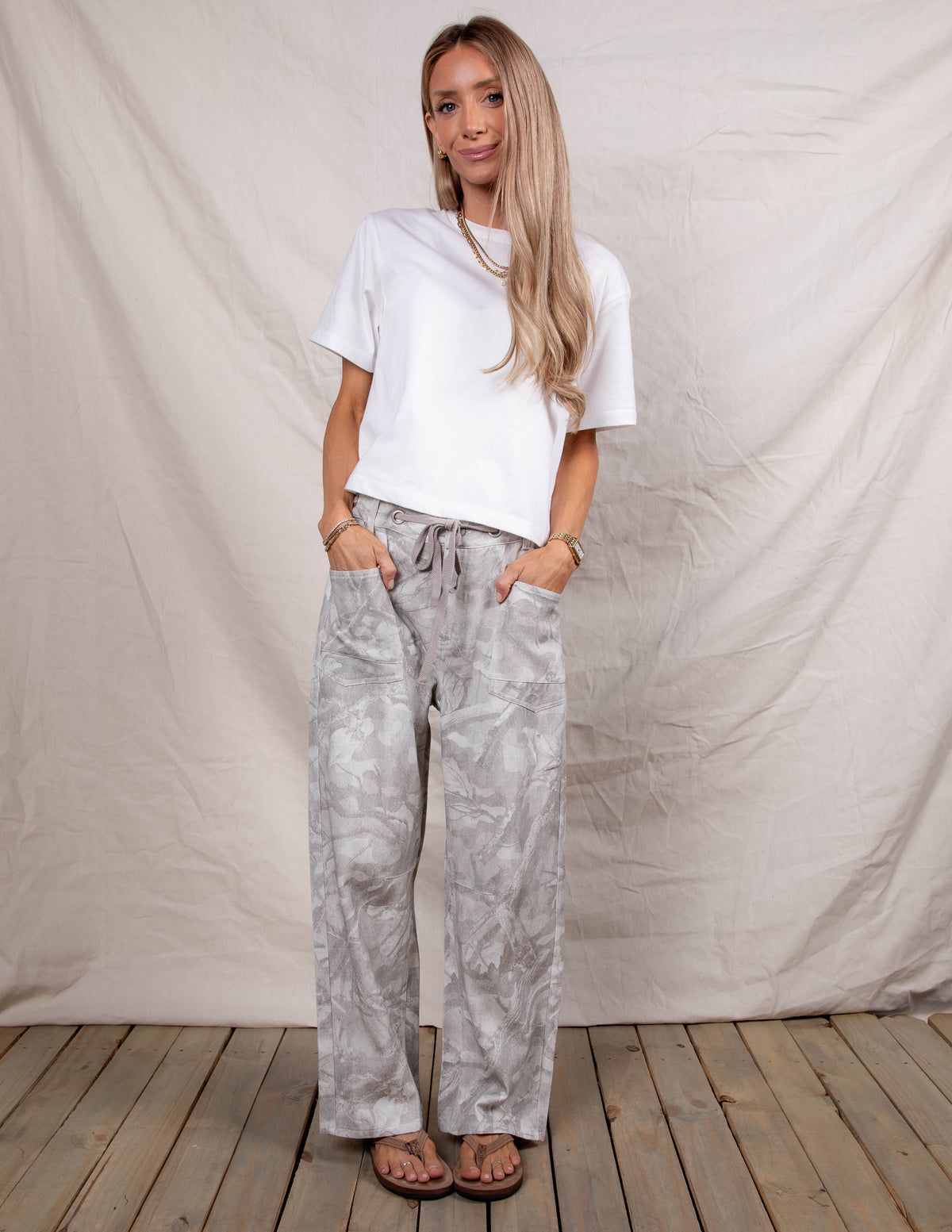 Federica Camp Barrel Pants
