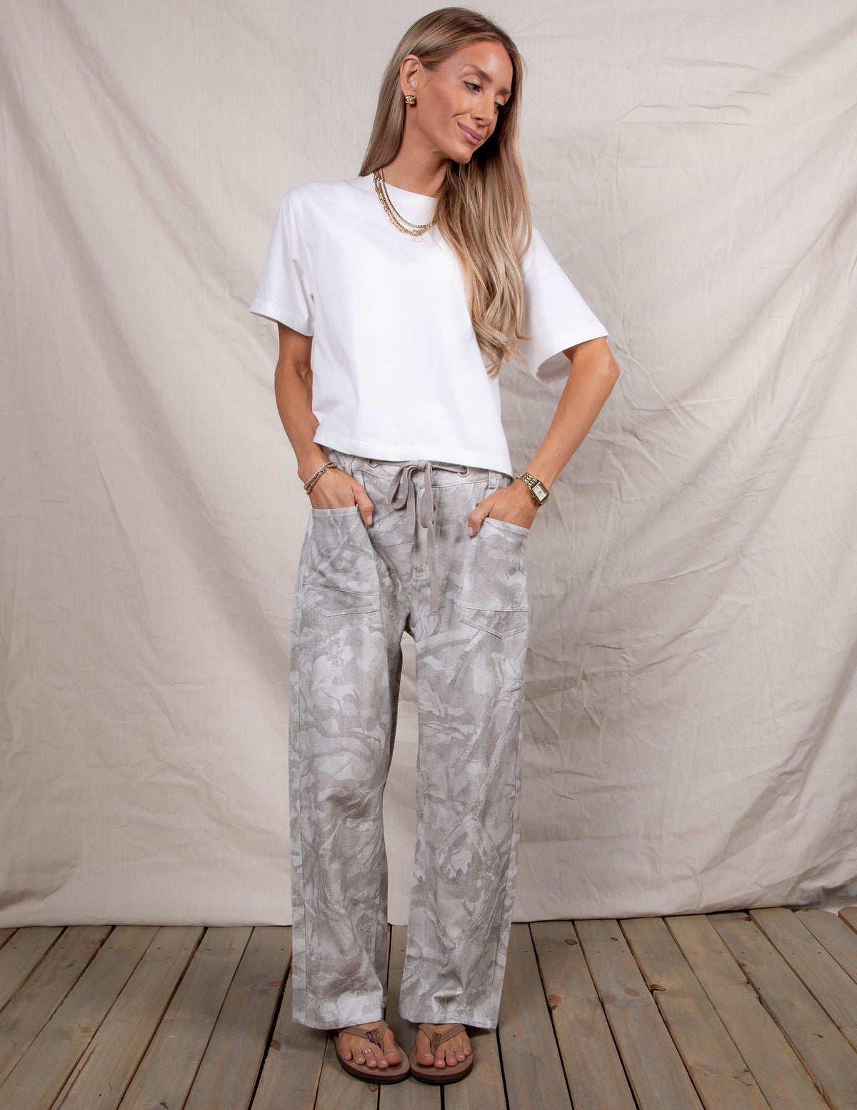 Federica Camp Barrel Pants