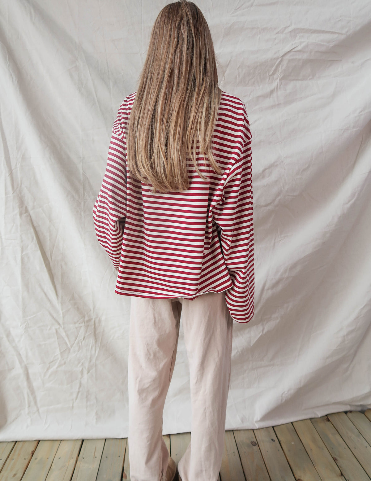 Emmie Striped Oversized Tee