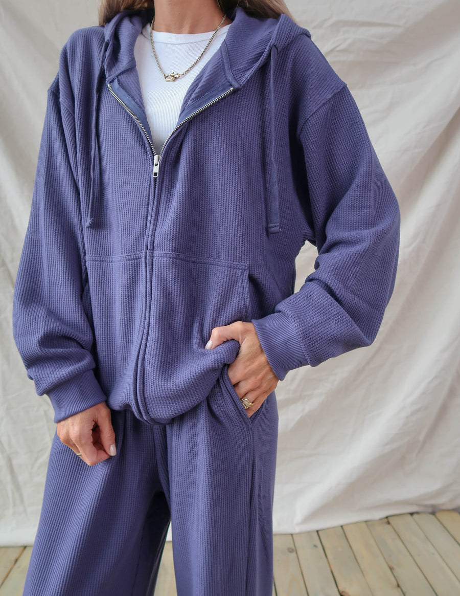 Andie Waffle Knit Hoodie