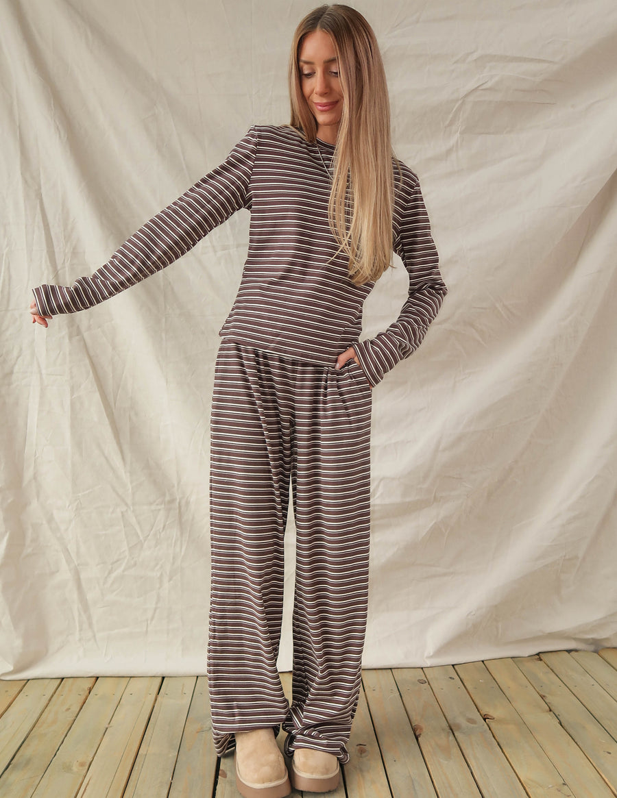 Weekend Drift Striped Set